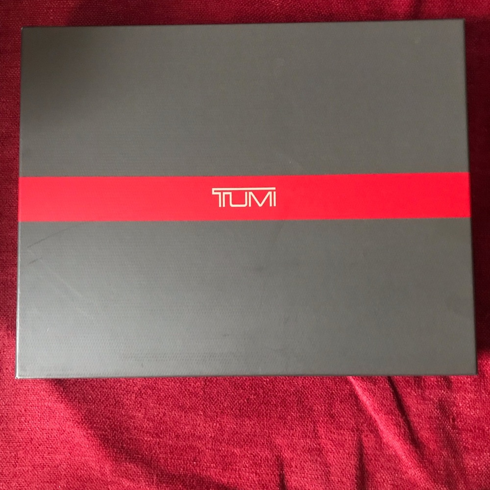 Empty Tumi gift box
